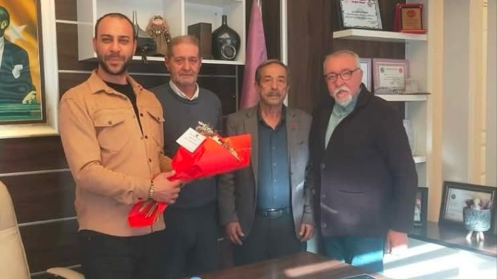 Milas Dörtyolspor Klübü başkanı Semih Kuyucu'dan yeni yıl öncesi odamıza ziyaret